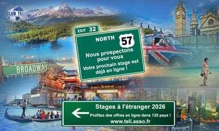 Avalanche de stages à l'étranger fin 2025 et 2026