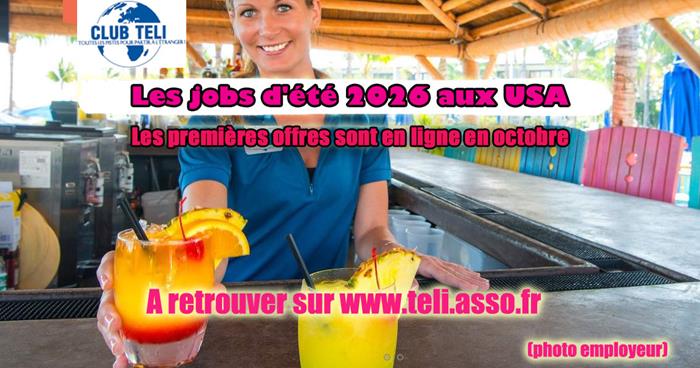 Jobs d'été 2026 aux USA