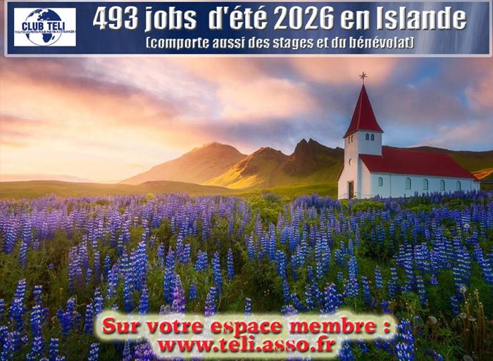 Jobs d'été en Islande