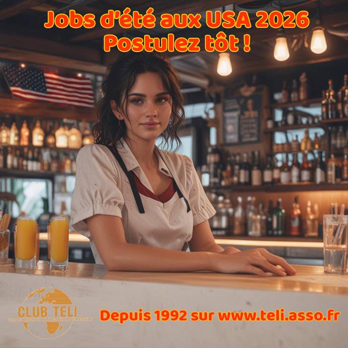 Jobs d'été aux USA 2026