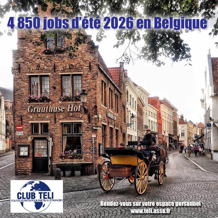 Jobs d'été en Belgique 2026