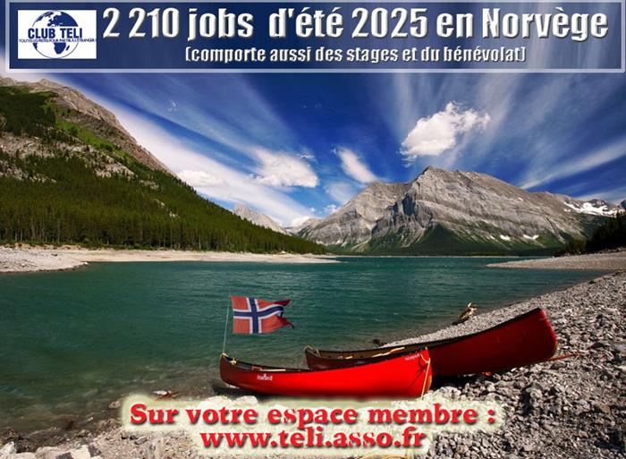 Jobs d'été en Norvège